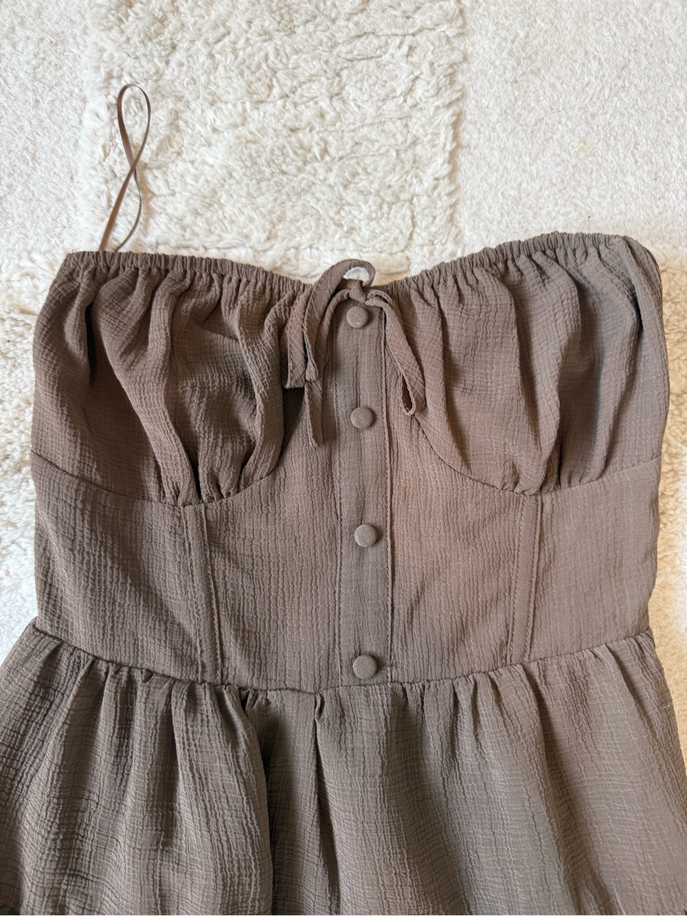 Women’s Brown Mini Dress - Picture 2 of 3